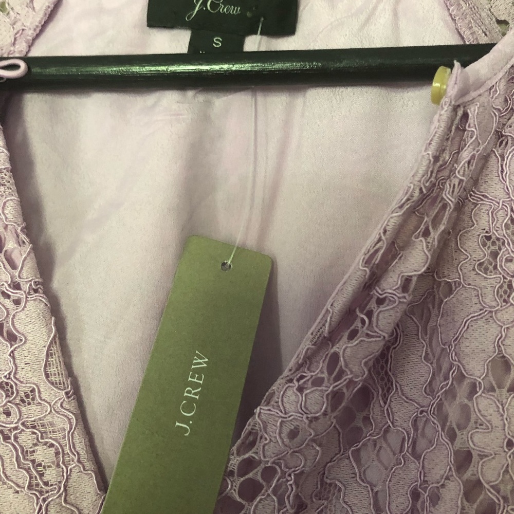 J.Crew Lilac Eyelash Lace Blouse Size Small - Picture 4 of 6